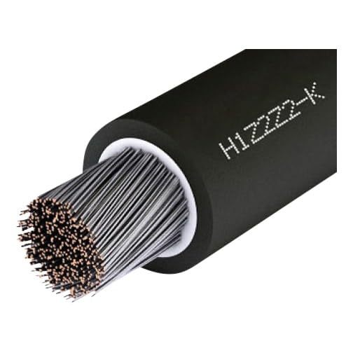 Solarkabel H1Z2Z2-K - 6,0 mm² - schwarz  - verschiedene Längen -