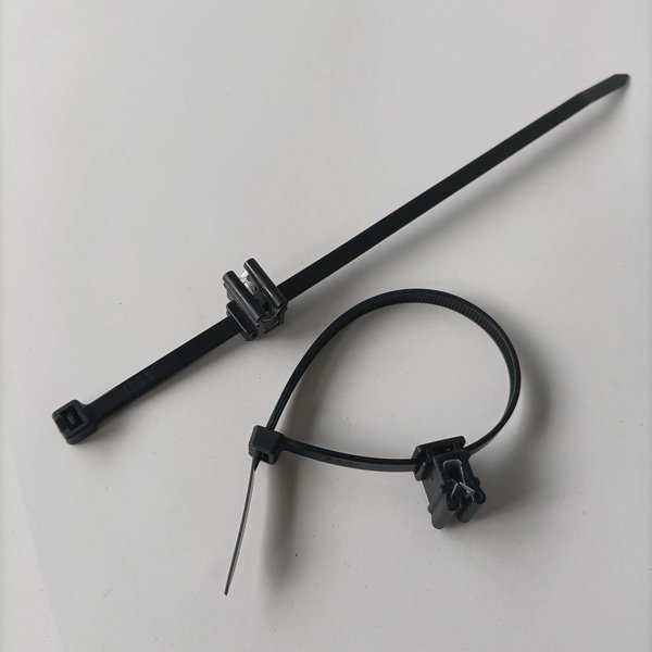 Solar / PV Kabelbinder mit Kantenclips - PV Kabel - Stringkabel - Stringverlegung - 200mm